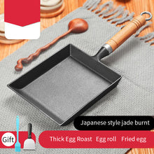 Load image into Gallery viewer, With cover Rectangle Tamagoyaki Omelette Frying Pan Non-stick Aluminum Alloy Breakfast Egg Pancake Sushi Skillets Cooking Pot