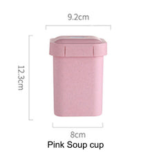 Load image into Gallery viewer, Japanese Double Layer Lunch Box Wooden Lid Microwave Bento Box for Kids Portable Picnic Food Storage Container Dinnerware Set