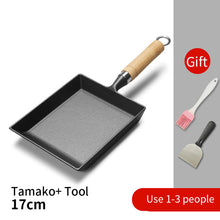 Load image into Gallery viewer, With cover Rectangle Tamagoyaki Omelette Frying Pan Non-stick Aluminum Alloy Breakfast Egg Pancake Sushi Skillets Cooking Pot
