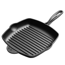 Load image into Gallery viewer, Thick Cast Iron Steak Frying Pan Stripe Uncoated Non-stick Dedicated Pan for Beef Steak Cast Iron Skillet Kitchen Pot Cookware
