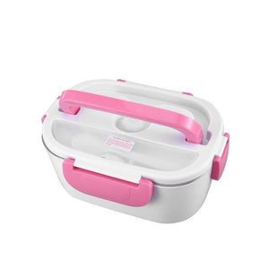 Double layer Heated Lunch Box Portable Electric Heating Food Storage Box Food Warmer Electric Lunch Box for Kitchen Tool