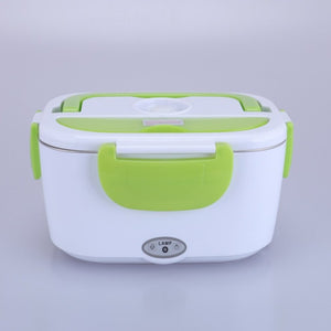 Double layer Heated Lunch Box Portable Electric Heating Food Storage Box Food Warmer Electric Lunch Box for Kitchen Tool