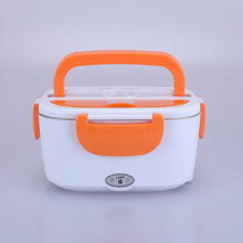 Load image into Gallery viewer, Double layer Heated Lunch Box Portable Electric Heating Food Storage Box Food Warmer Electric Lunch Box for Kitchen Tool
