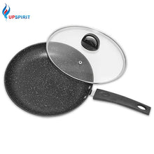 Load image into Gallery viewer, UPSPIRIT Iron Non-stick No Lampblack 26CM Frying Pan Skillet with Cover Lid Gas Induction Cooker Cooking Boiling Kitchen&amp;Dining
