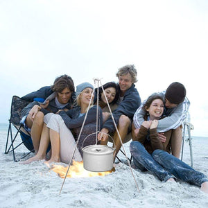 Tripod Outdoor Portable Picnic Cooking Dutch Oven Tripod Hanging Pot Campfire Grill Stand  RL21-0010