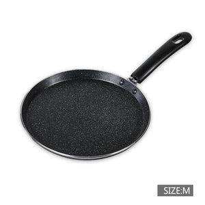 QueenTime Non Stick Frying Egg Pan Aluminum Omelette Pans Sauce Skillet Long Handle Grill Pan Griddles Stainless Steel Bottom